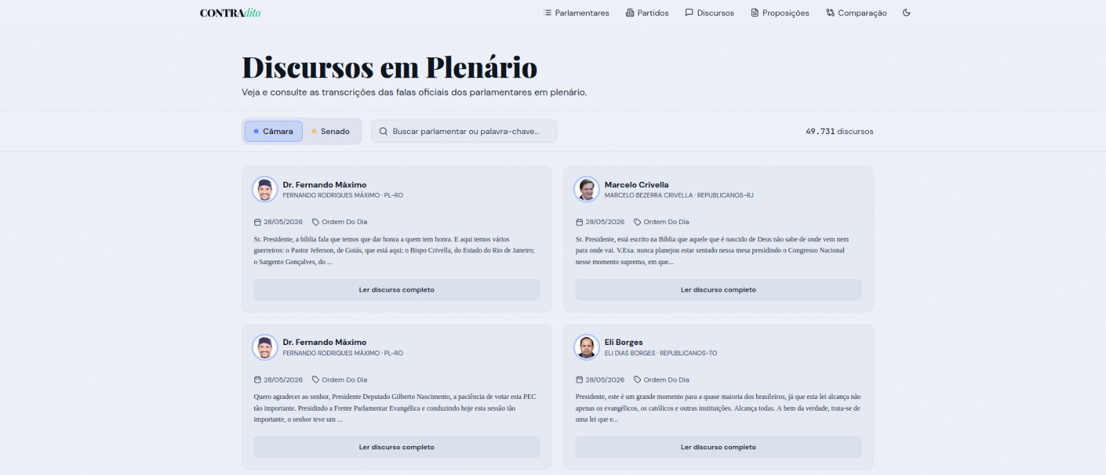 Protótipo Comparação